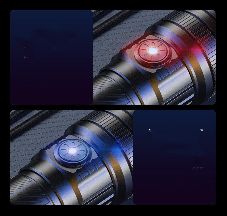 Telescope Focusing Rechargeable Flashlight (Aluminum Alloy)