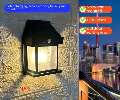 Garden Wall Lamp Solar Waterproof