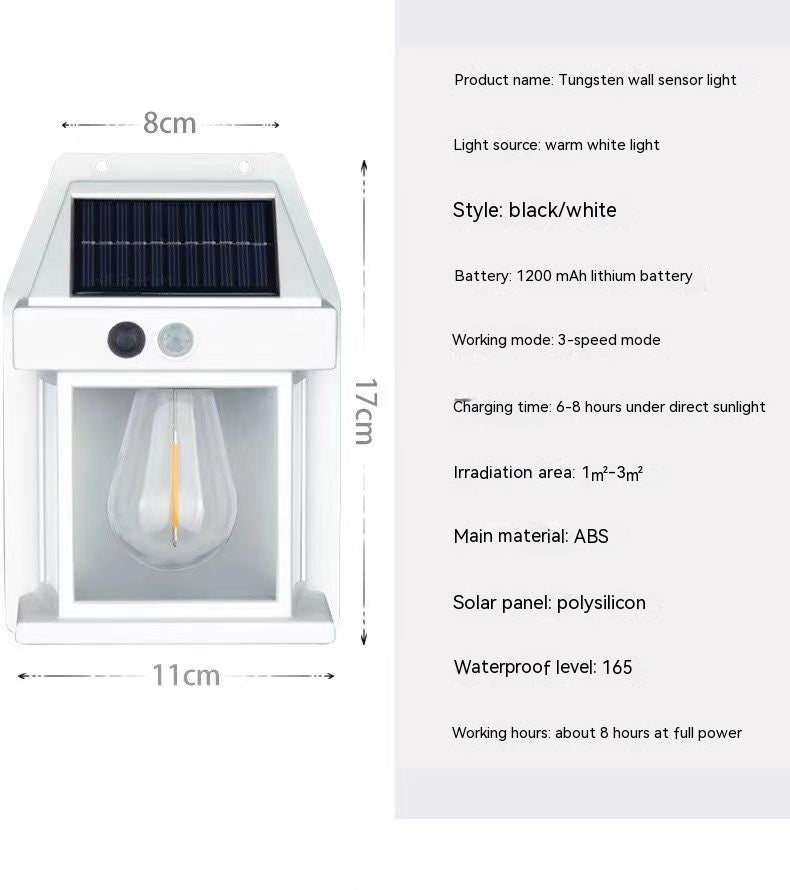 Garden Wall Lamp Solar Waterproof